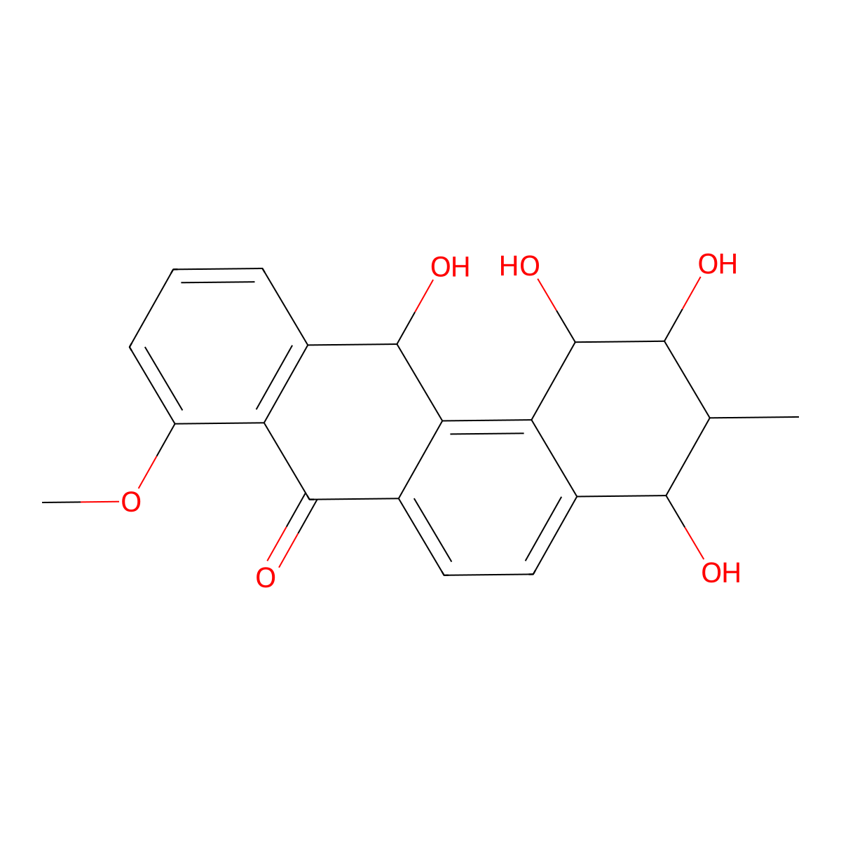 1,2,4,12-tetrahydroxy-8-methoxy-3-methyl-2,3,4,12-tetrahydro-1H-benzo[a]anthracen-7-one molecular structure, CAS 2732751-42-5