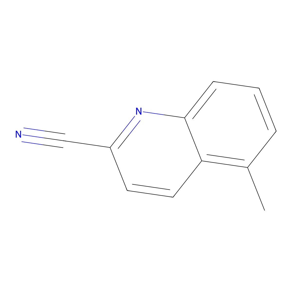 5-Methylquinoline-2-carbonitrile molecular structure, CAS 2732788-87-1