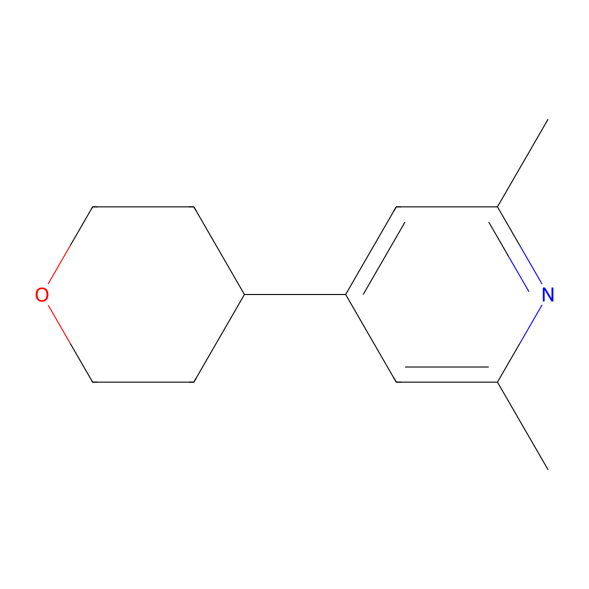 2,6-Dimethyl-4-(tetrahydro-pyran-4-yl)-pyridine molecular structure, CAS 27328-13-8