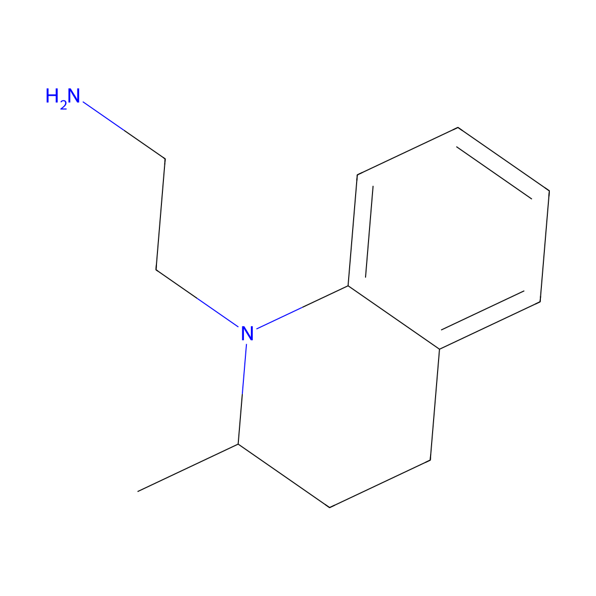 2-(2-Methyl-1,2,3,4-tetrahydroquinolin-1-YL)ethan-1-amine molecular structure, CAS 27328-32-1