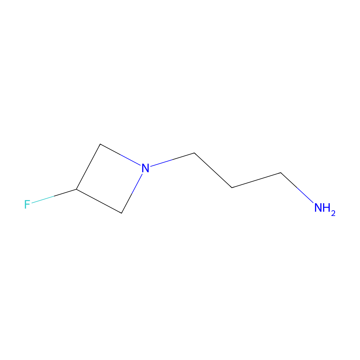 3-(3-Fluoroazetidin-1-yl)propan-1-amine molecular structure, CAS 2732874-85-8
