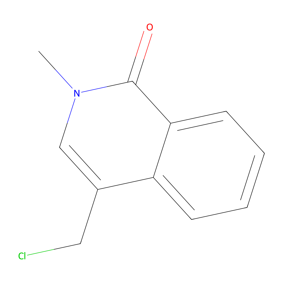 4-(Chloromethyl)-2-methyl-1,2-dihydroisoquinolin-1-one molecular structure, CAS 27330-17-2