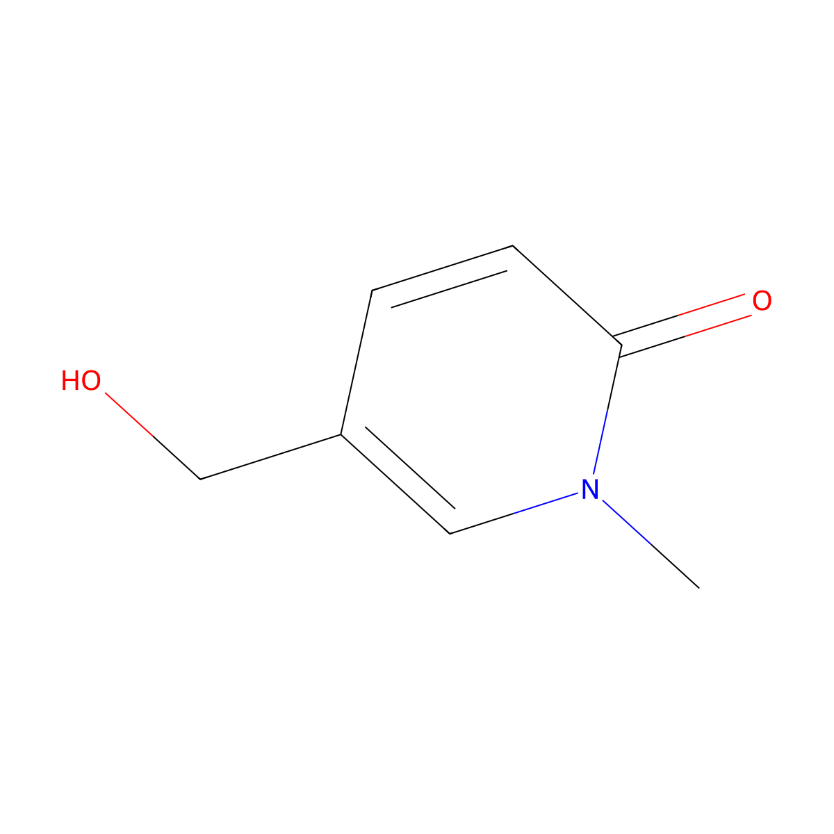 5-(Hydroxymethyl)-1-methyl-1,2-dihydropyridin-2-one molecular structure, CAS 27330-18-3
