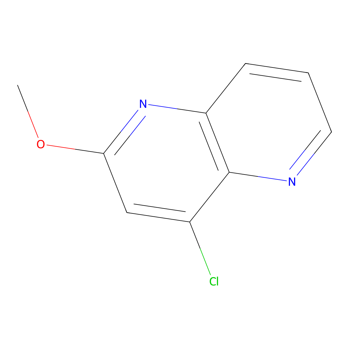 4-Chloro-2-methoxy-1,5-naphthyridine molecular structure, CAS 27330-31-0