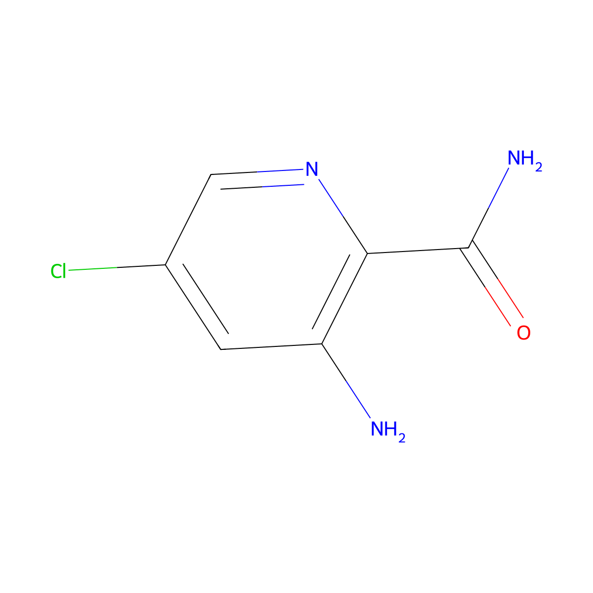 3-Amino-5-chloropyridine-2-carboxamide molecular structure, CAS 27330-34-3