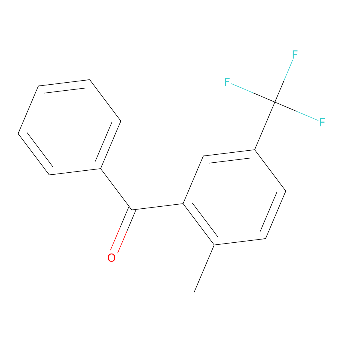 (2-Methyl-5-(trifluoromethyl)phenyl)(phenyl)methanone molecular structure, CAS 2733066-17-4