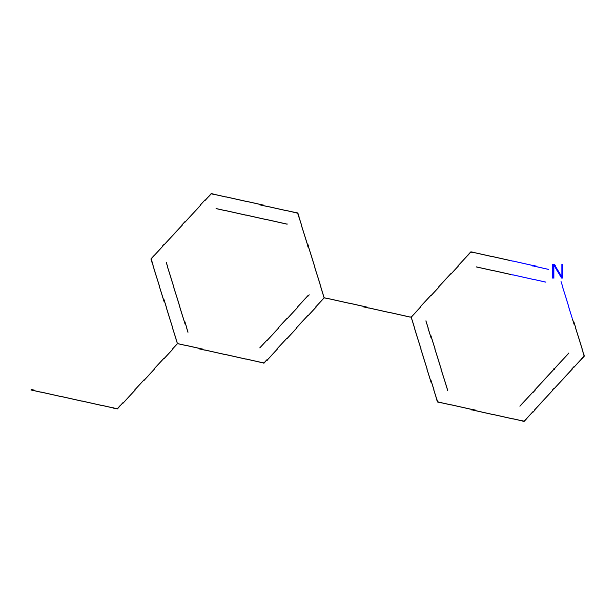 3-(3-Ethylphenyl)pyridine molecular structure, CAS 2733080-33-4