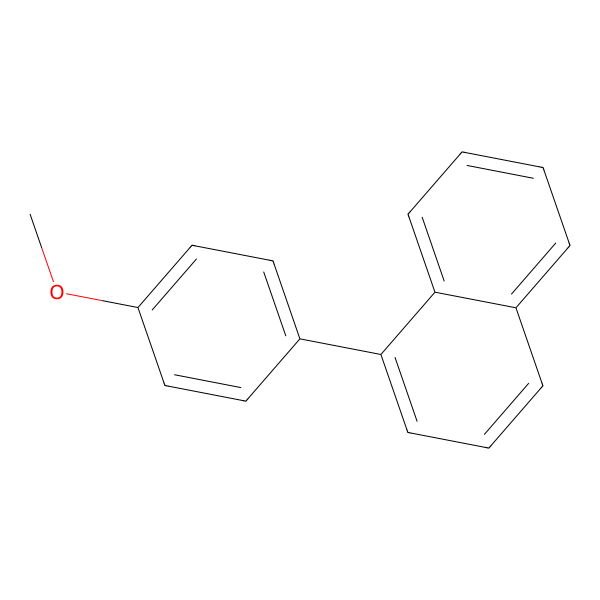 1-(4-Methoxyphenyl)naphthalene molecular structure, CAS 27331-33-5