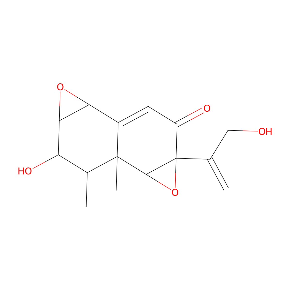 11-Hydroxy-4-(3-hydroxyprop-1-en-2-yl)-1,12-dimethyl-3,9-dioxatetracyclo[5.5.0.02,4.08,10]dodec-6-en-5-one molecular structure, CAS 2733214-72-5