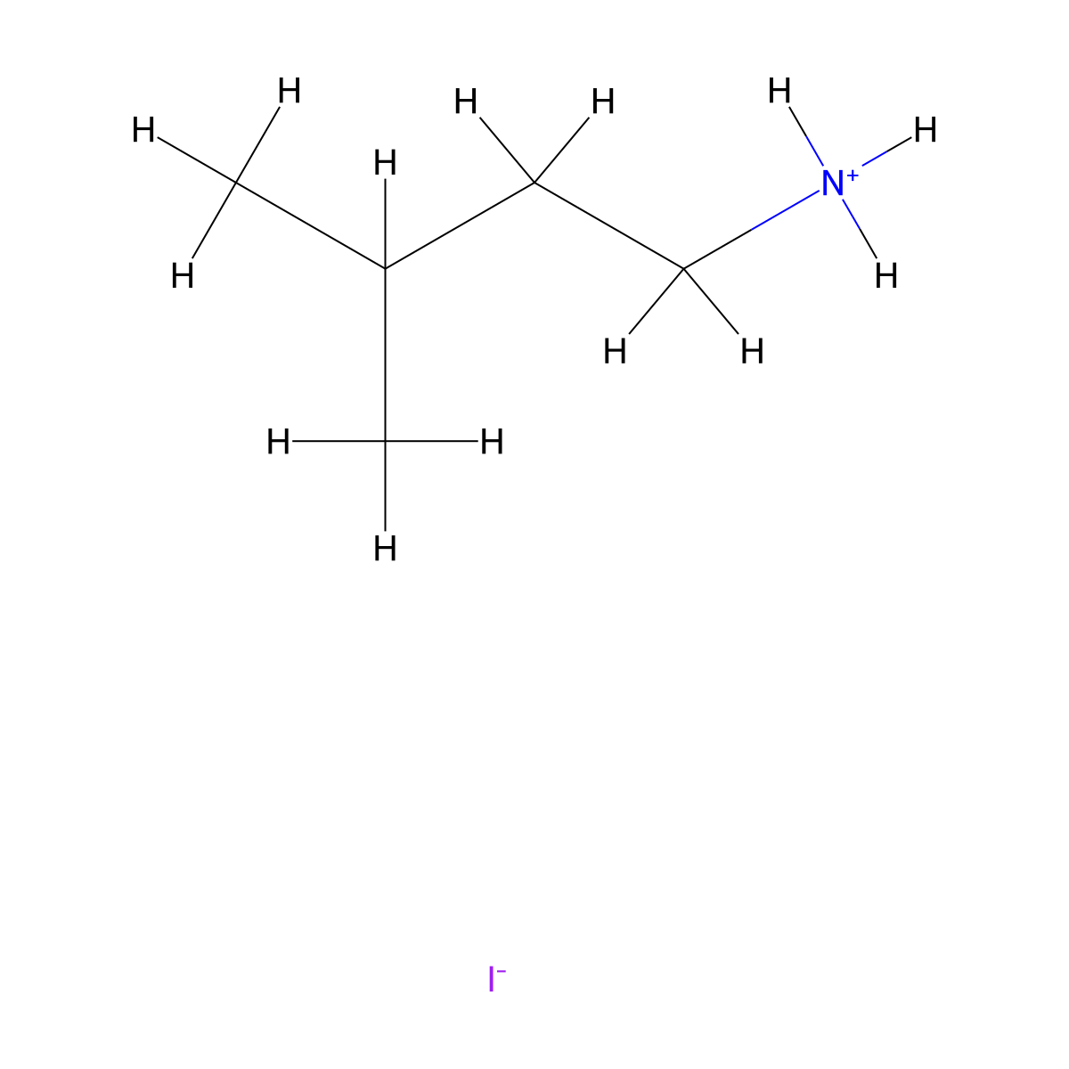 Isopentylamine Hydroiodide molecular structure, CAS 2733412-76-3