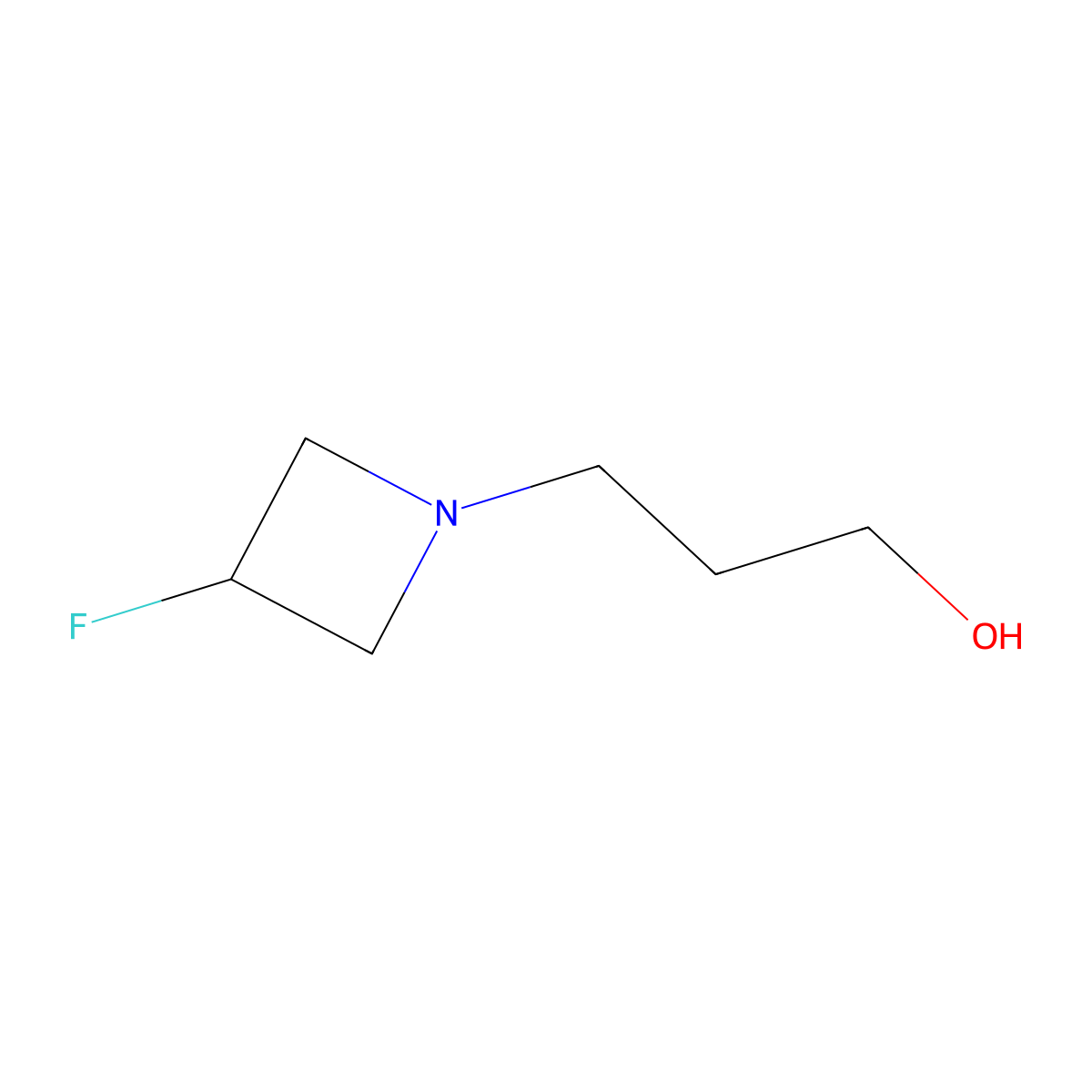 3-(3-Fluoroazetidin-1-yl)propan-1-ol molecular structure, CAS 2733437-24-4