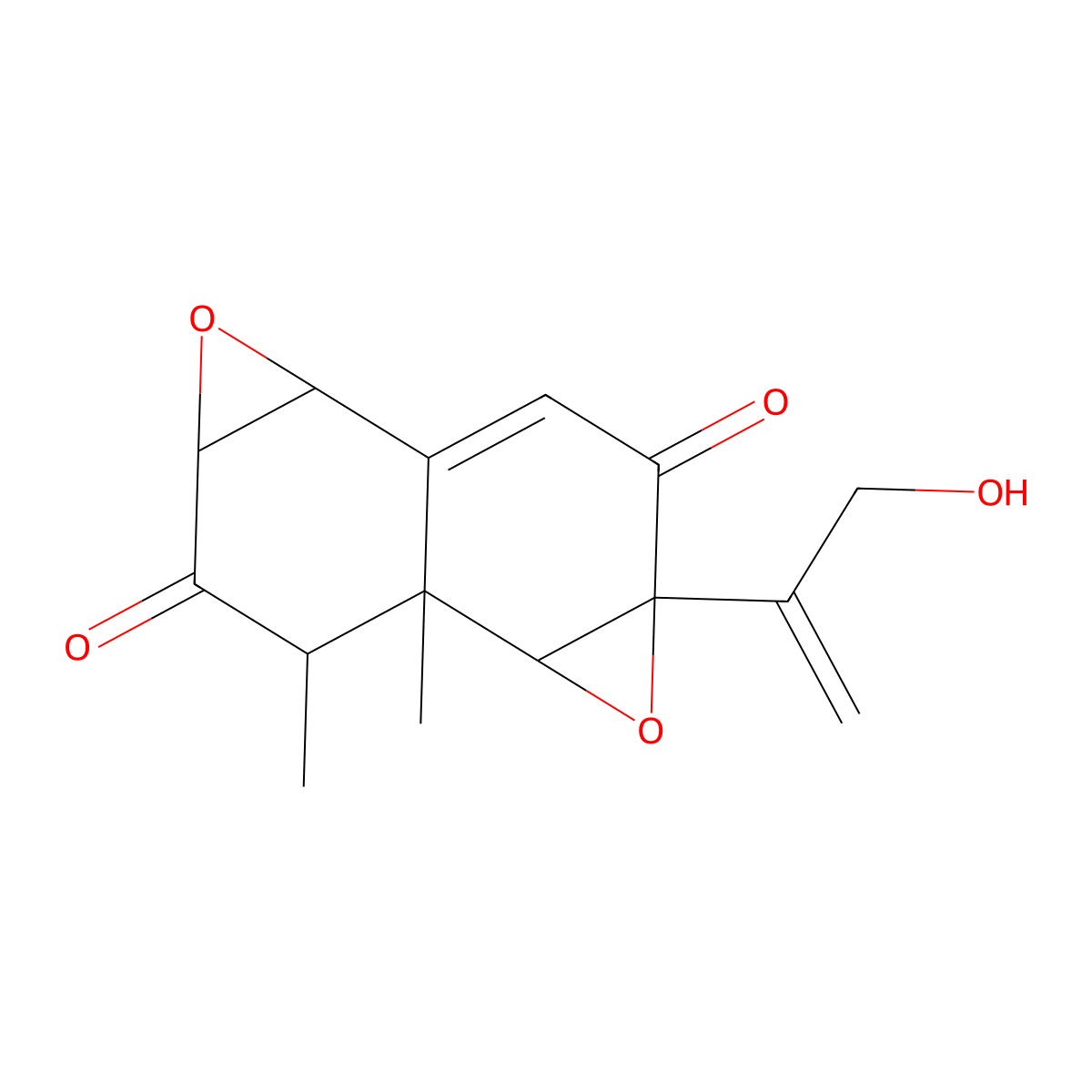 10-(3-Hydroxyprop-1-en-2-yl)-6,7-dimethyl-3,9-dioxatetracyclo[5.5.0.02,4.08,10]dodec-1(12)-ene-5,11-dione molecular structure, CAS 2733544-28-8