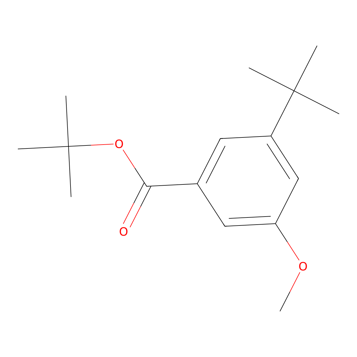 1,1-Dimethylethyl 3-(1,1-dimethylethyl)-5-methoxybenzoate molecular structure, CAS 2733612-15-0