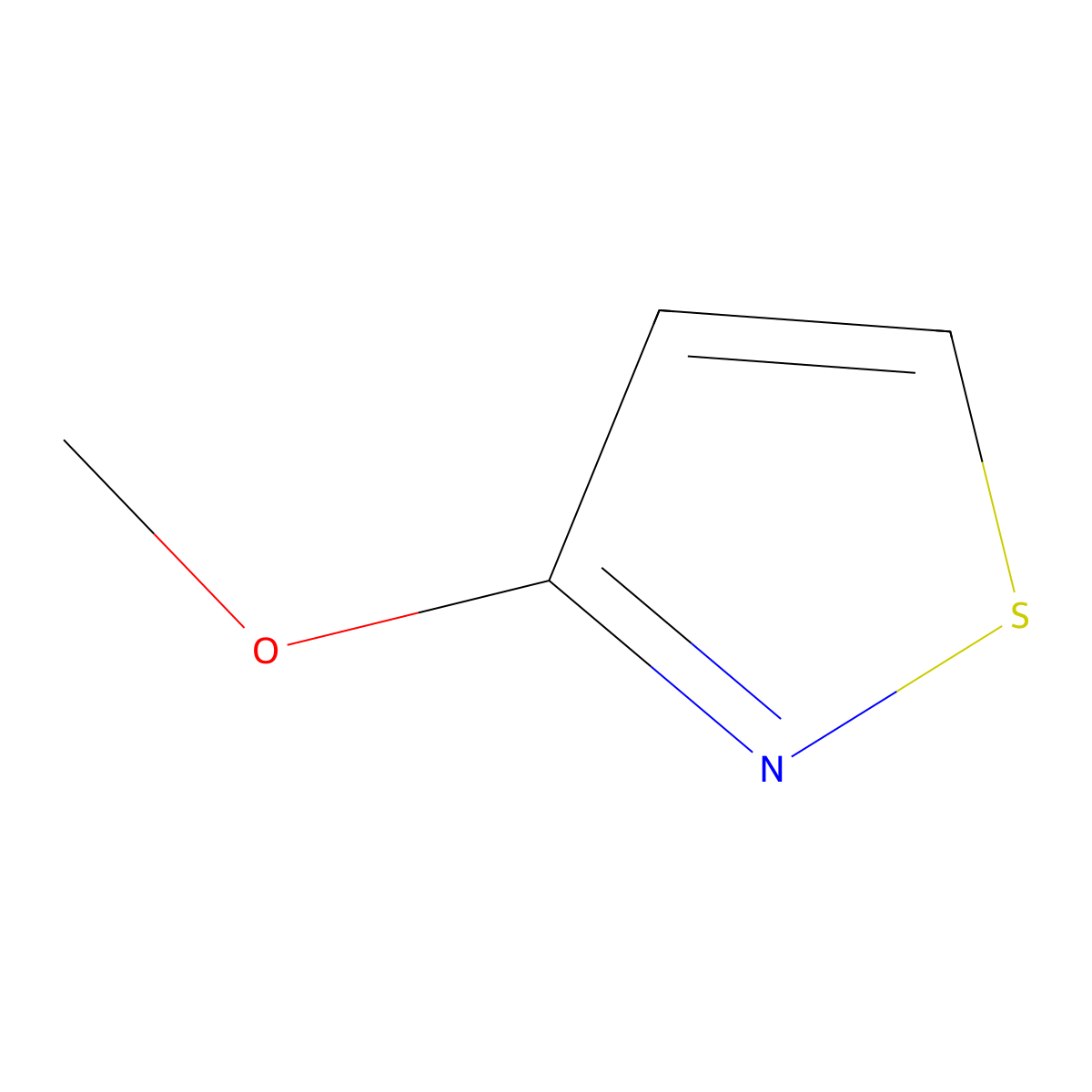 3-Methoxy-1,2-thiazole molecular structure, CAS 27337-28-6