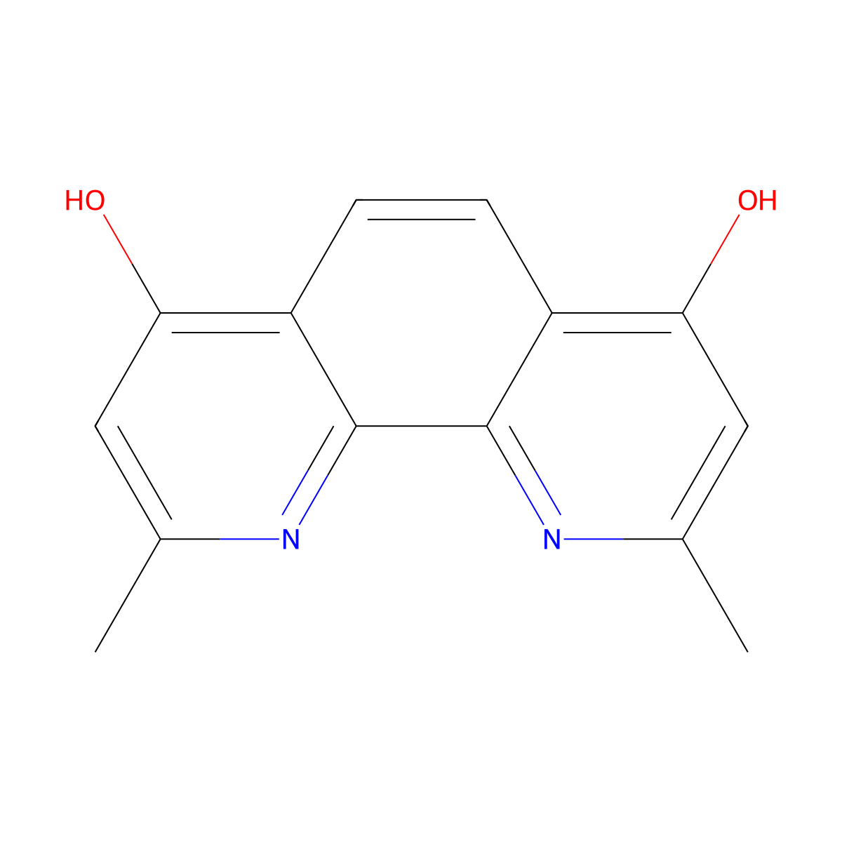 2,9-Dimethyl-1,10-phenanthroline-4,7-diol molecular structure, CAS 27337-63-9