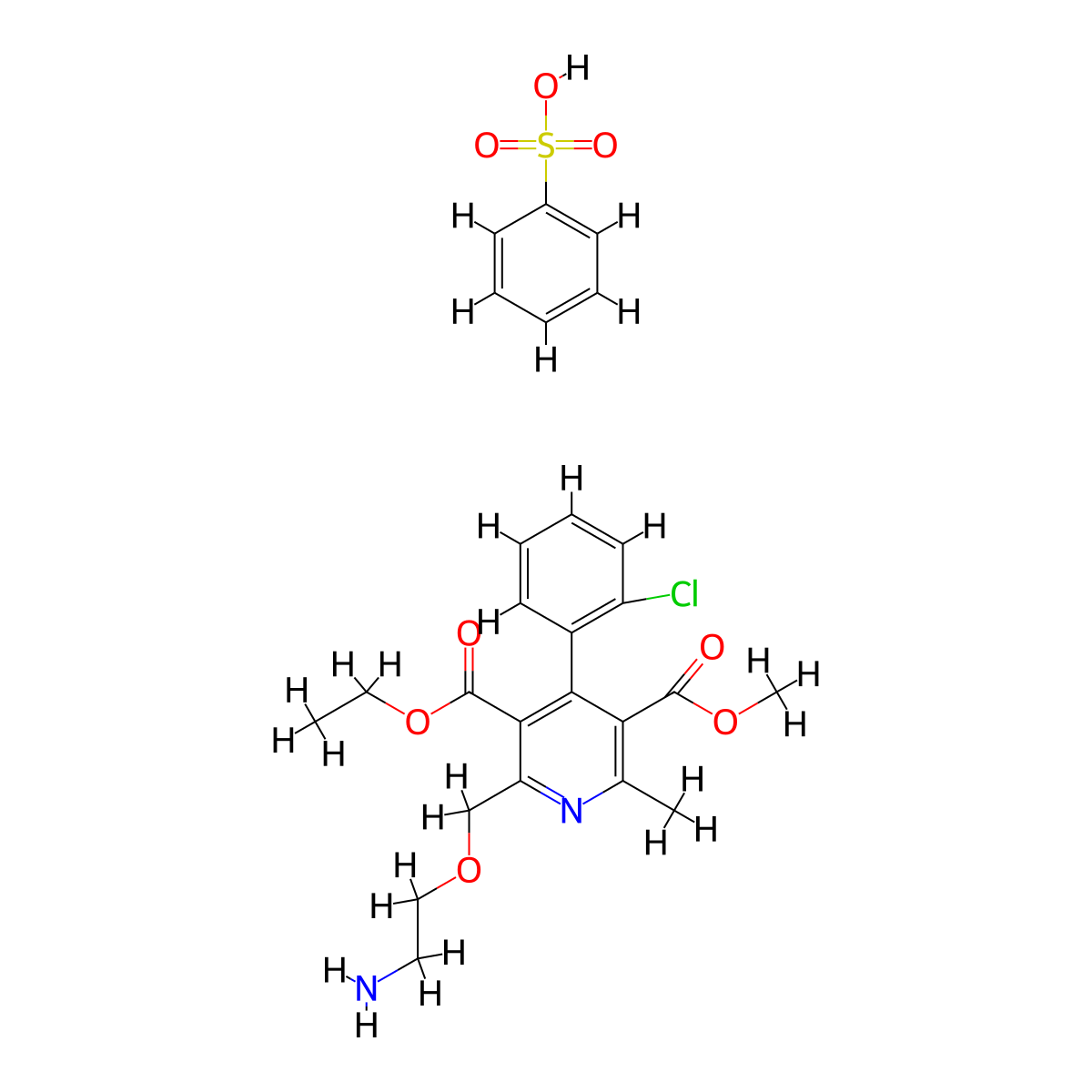 Dehydro Amlodipine Besylate molecular structure, CAS 2733700-89-3