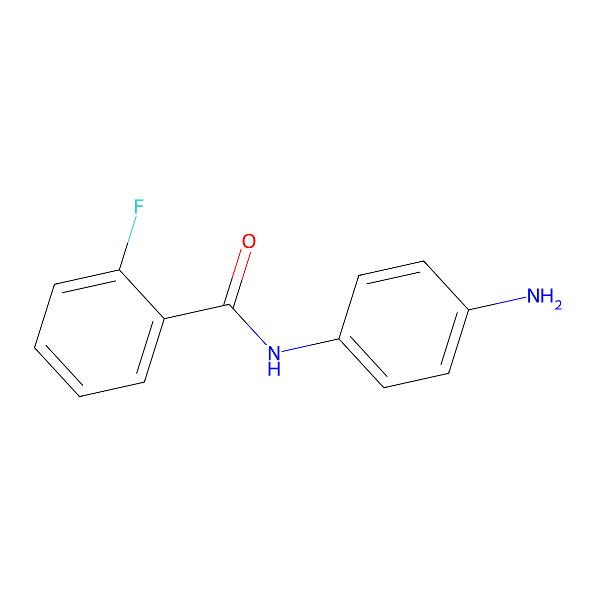 N-(4-Aminophenyl)-2-fluorobenzamide molecular structure, CAS 273384-72-8