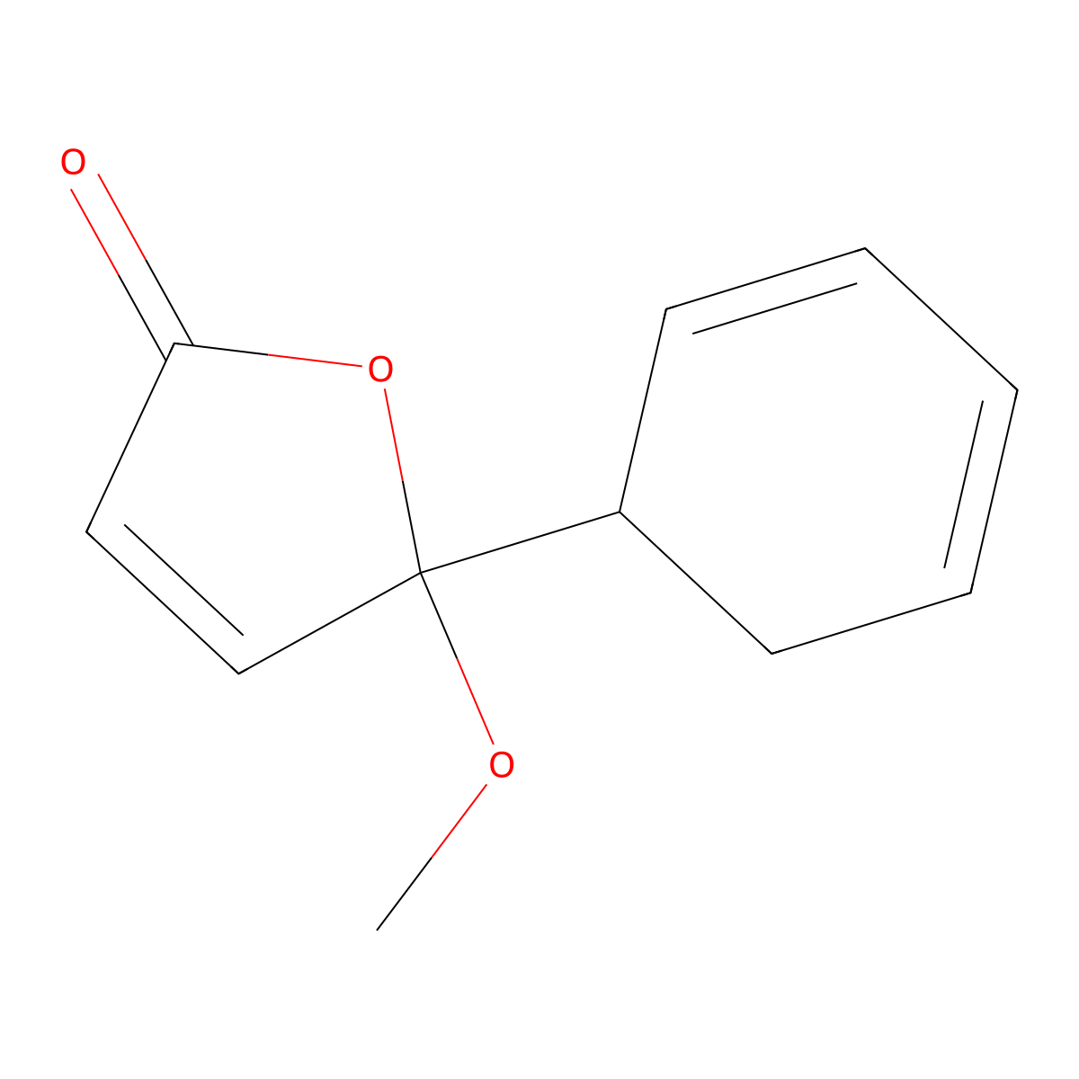 5-Cyclohexa-2,4-dien-1-yl-5-methoxyfuran-2-one molecular structure, CAS 2733842-27-6