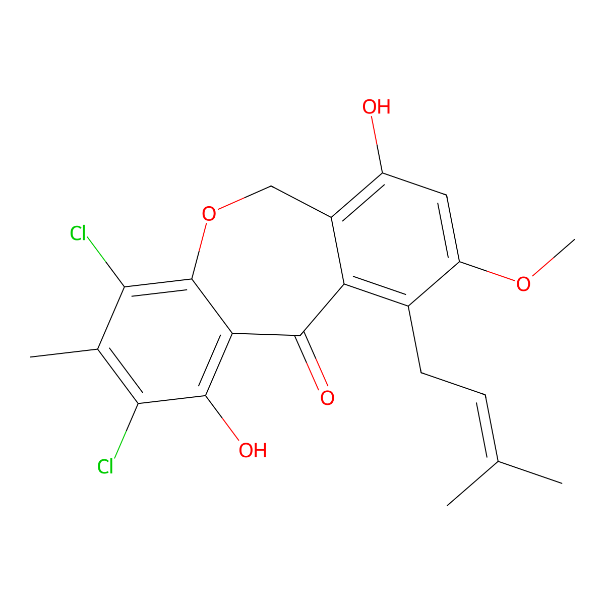 3-Methoxy-pestalachloride B molecular structure, CAS 2733899-91-5