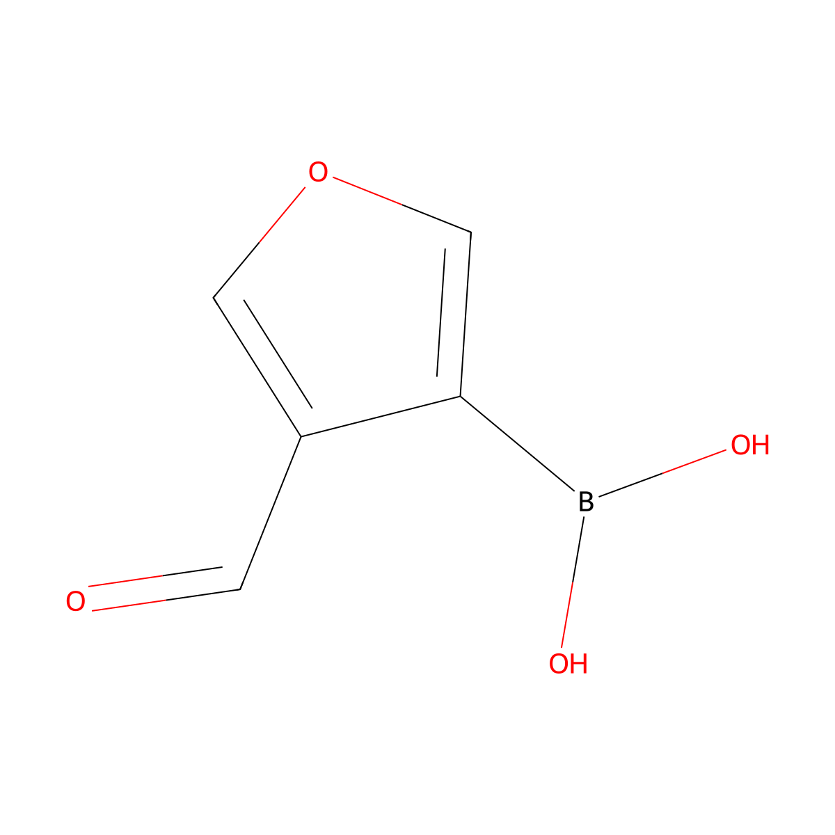 (4-Formylfuran-3-yl)boronic acid molecular structure, CAS 27339-36-2