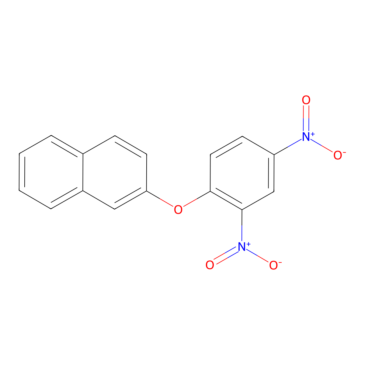 2-(2,4-Dinitrophenoxy)naphthalene molecular structure, CAS 2734-77-2