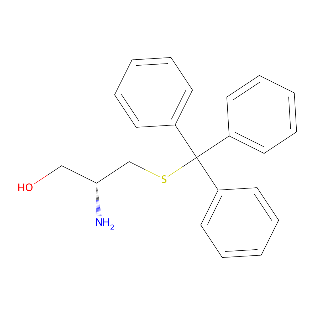(R)-2-Amino-3-(tritylthio)propan-1-OL molecular structure, CAS 273401-69-7