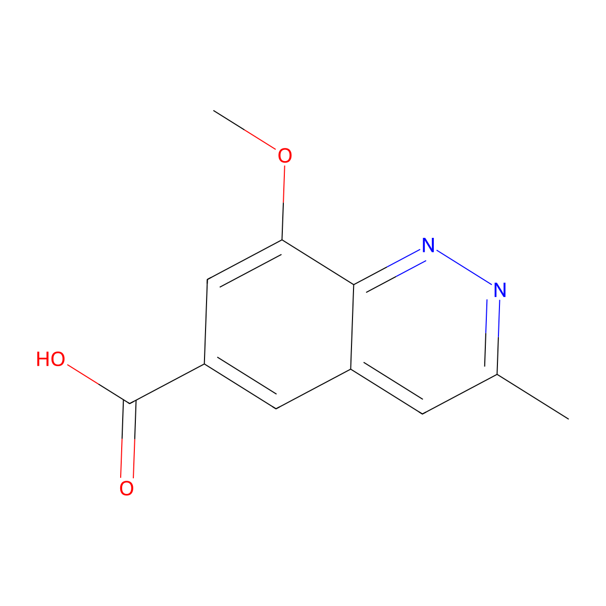8-Methoxy-3-methylcinnoline-6-carboxylic acid molecular structure, CAS 2734048-82-7