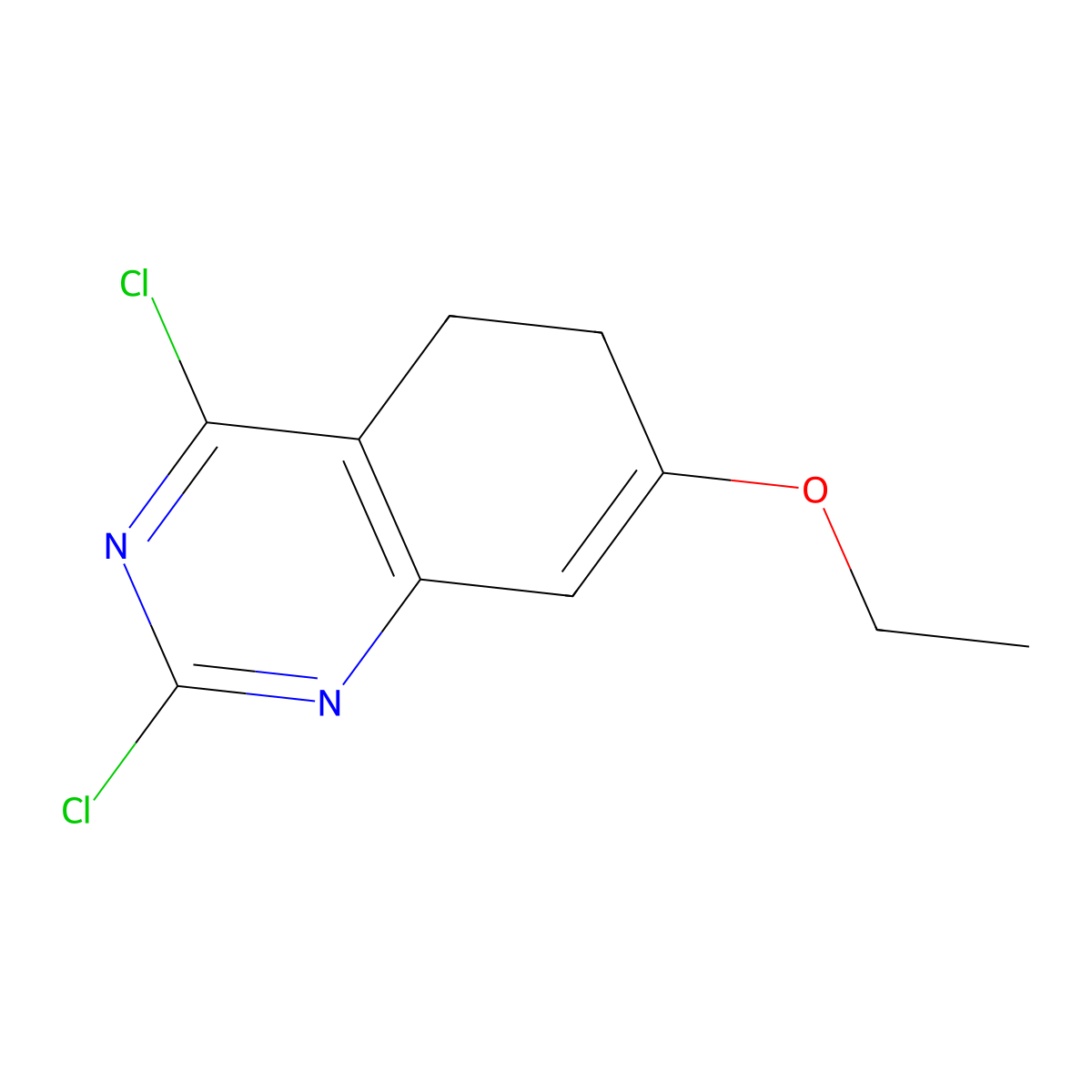 2,4-Dichloro-7-ethoxy-5,6-dihydroquinazoline molecular structure, CAS 2734062-35-0