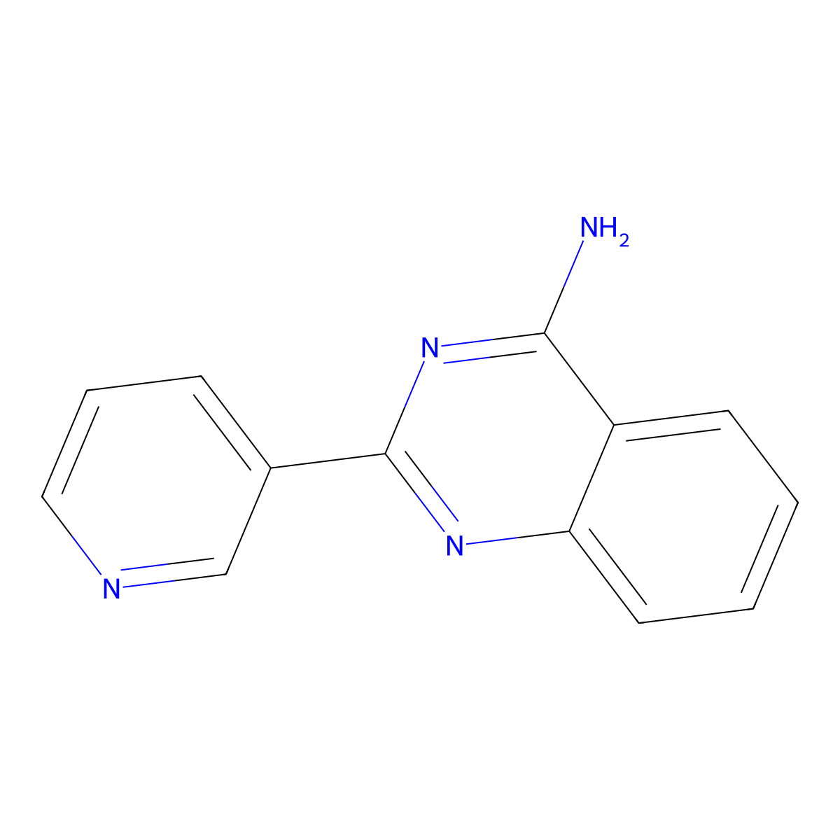 2-(Pyridin-3-yl)quinazolin-4-amine molecular structure, CAS 273408-90-5