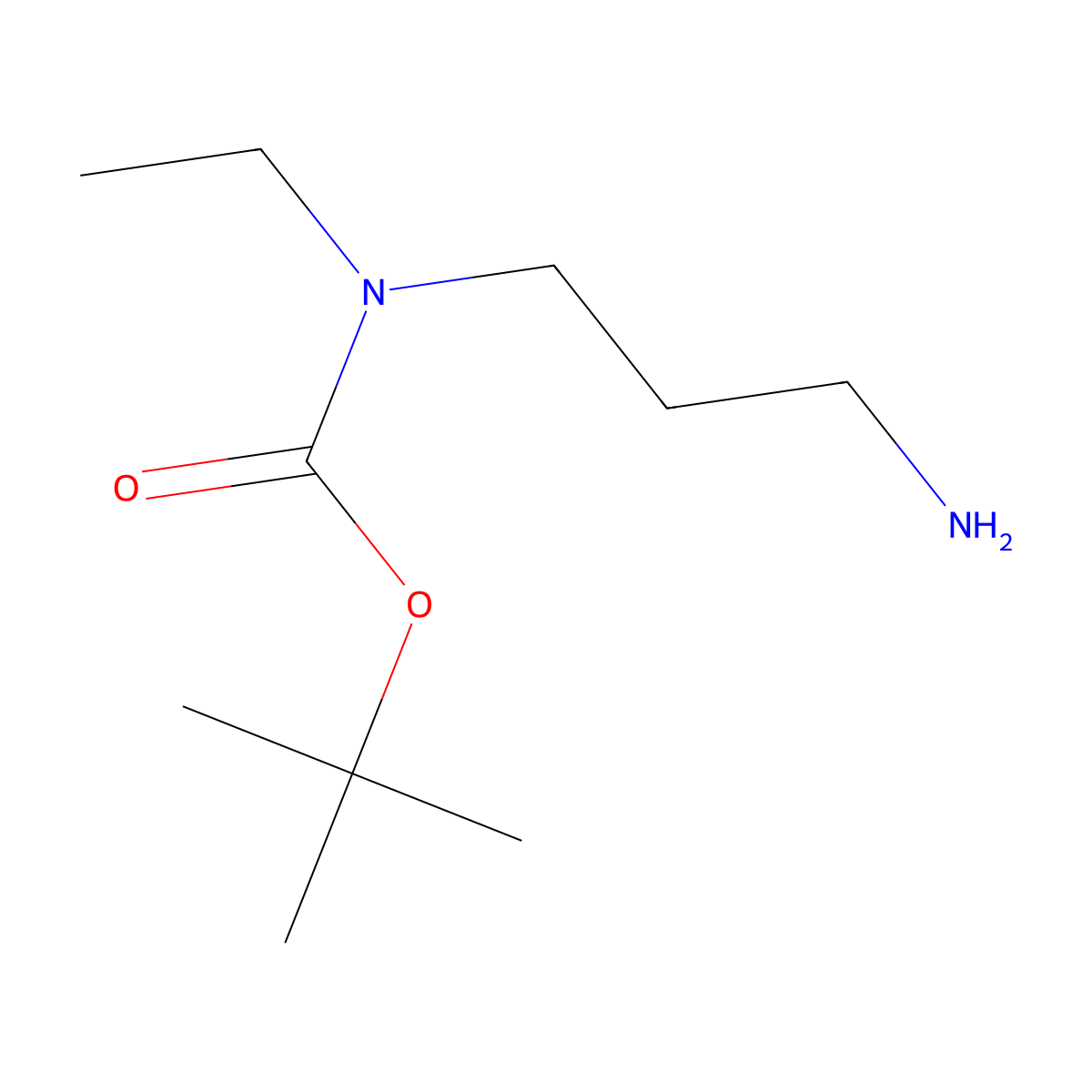 tert-Butyl 3-aminopropyl(ethyl)carbamate molecular structure, CAS 273409-54-4