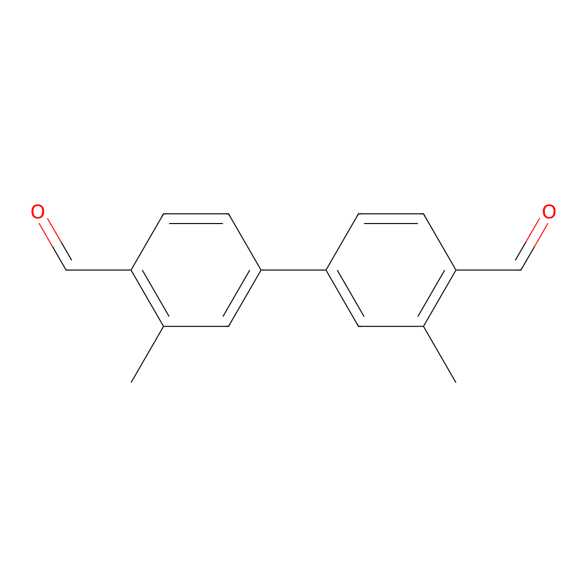 3,3'-Dimethyl[1,1'-biphenyl]-4,4'-dicarboxaldehyde molecular structure, CAS 27343-99-3