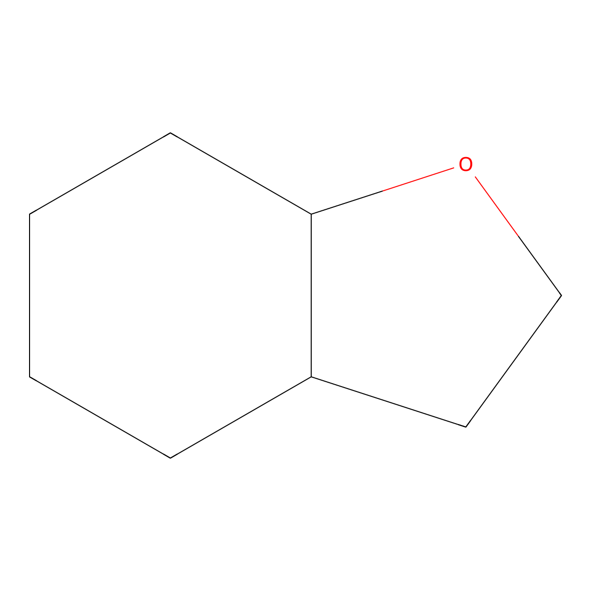 Octahydro-1-benzofuran molecular structure, CAS 27345-70-6