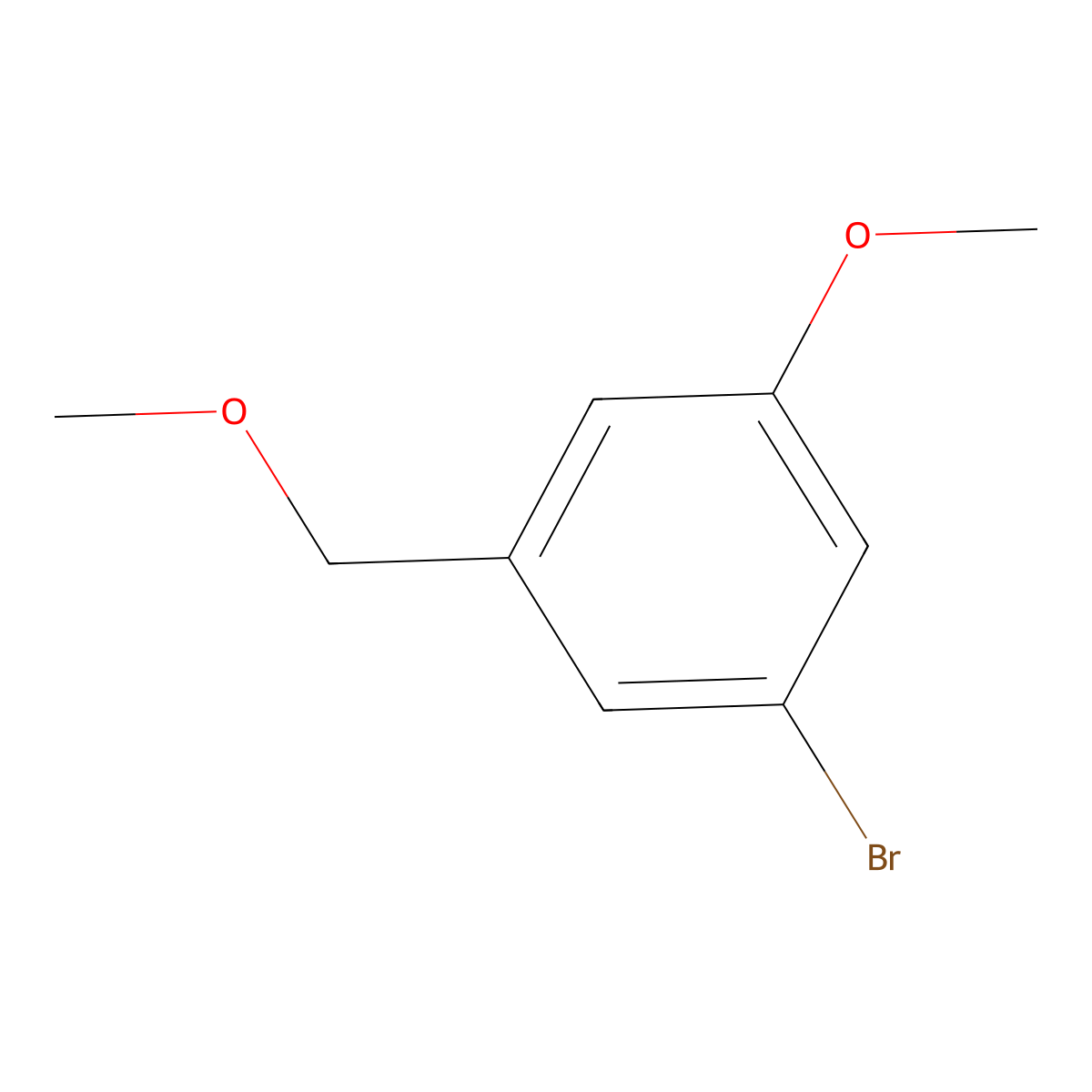 1-Bromo-3-methoxy-5-(methoxymethyl)benzene molecular structure, CAS 2734772-48-4
