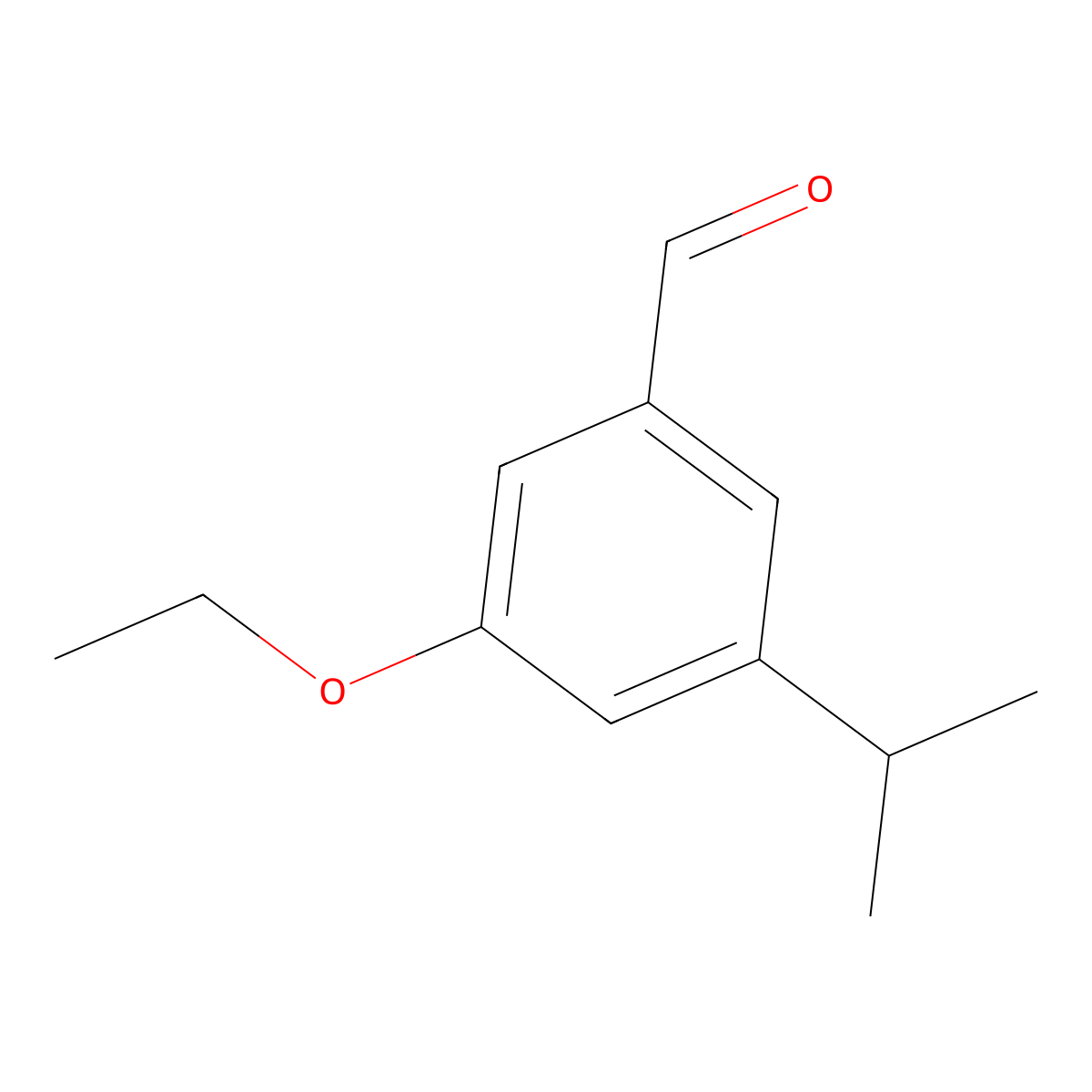 3-Ethoxy-5-isopropylbenzaldehyde molecular structure, CAS 2734772-67-7
