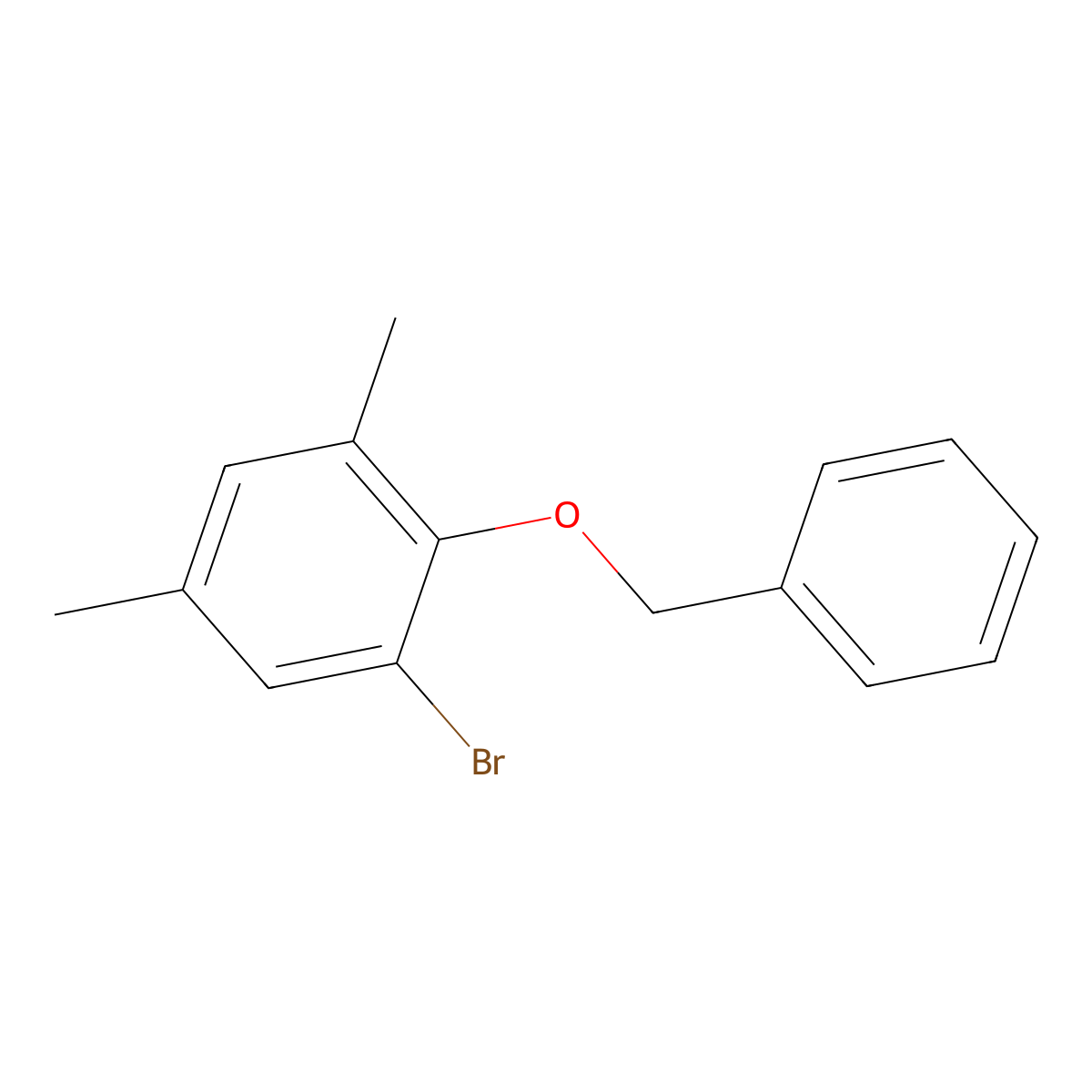 2-(Benzyloxy)-1-bromo-3,5-dimethylbenzene molecular structure, CAS 2734772-89-3