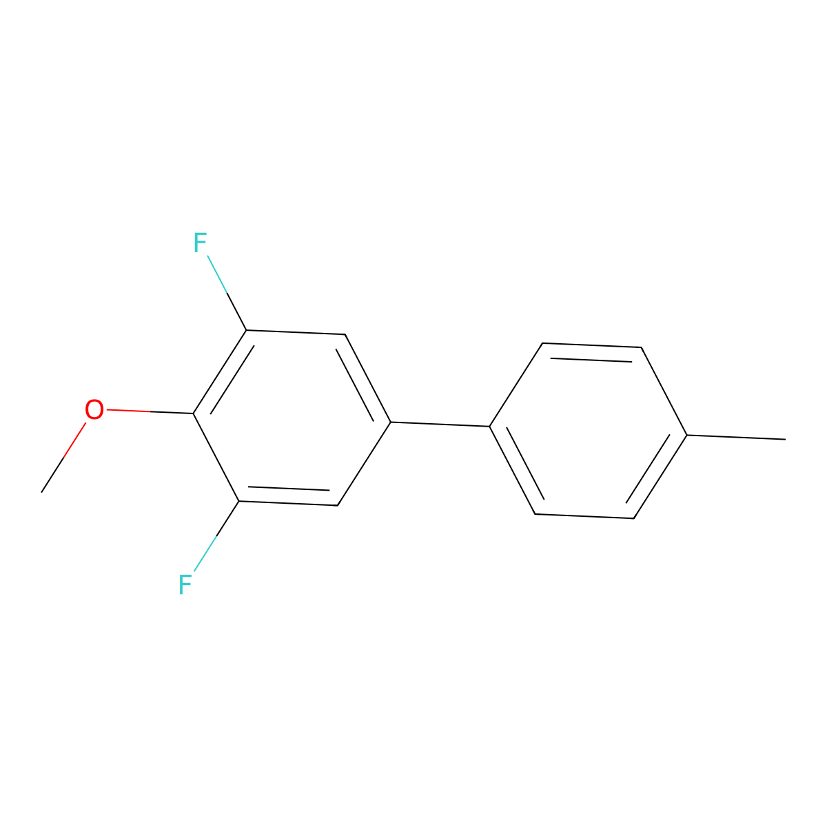 3,5-Difluoro-4-methoxy-4'-methyl-1,1'-biphenyl molecular structure, CAS 2734772-98-4