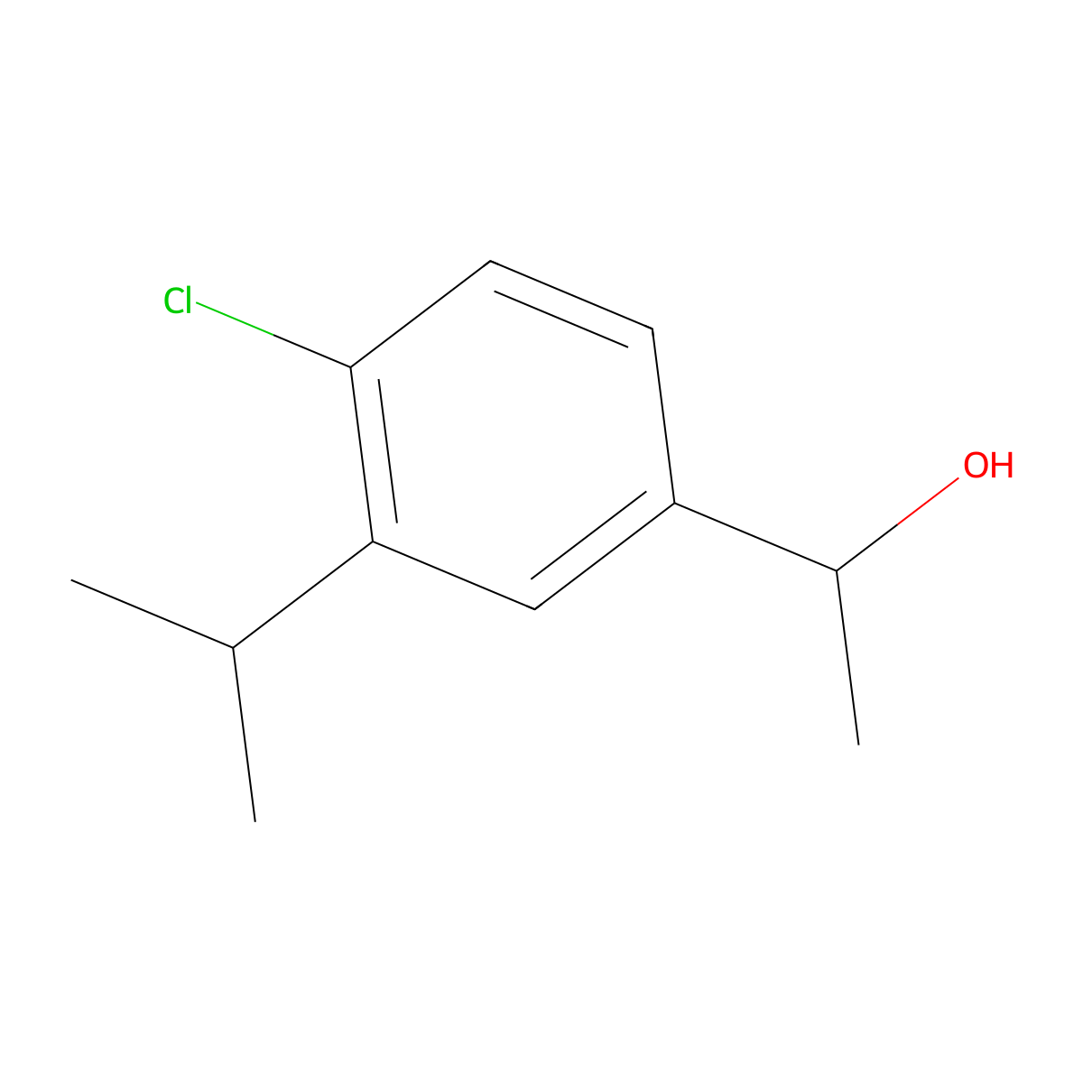 1-(4-Chloro-3-isopropylphenyl)ethanol molecular structure, CAS 2734773-35-2