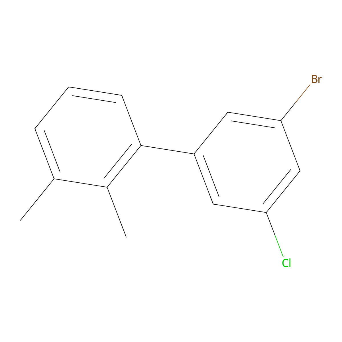 3'-Bromo-5'-chloro-2,3-dimethyl-1,1'-biphenyl molecular structure, CAS 2734773-54-5