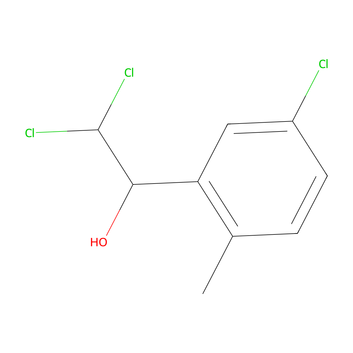 2,2-Dichloro-1-(5-chloro-2-methylphenyl)ethanol molecular structure, CAS 2734773-67-0