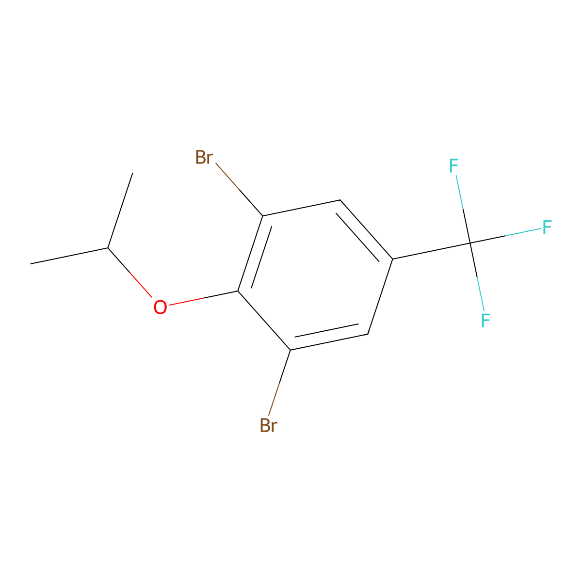 1,3-Dibromo-2-isopropoxy-5-(trifluoromethyl)benzene molecular structure, CAS 2734773-87-4