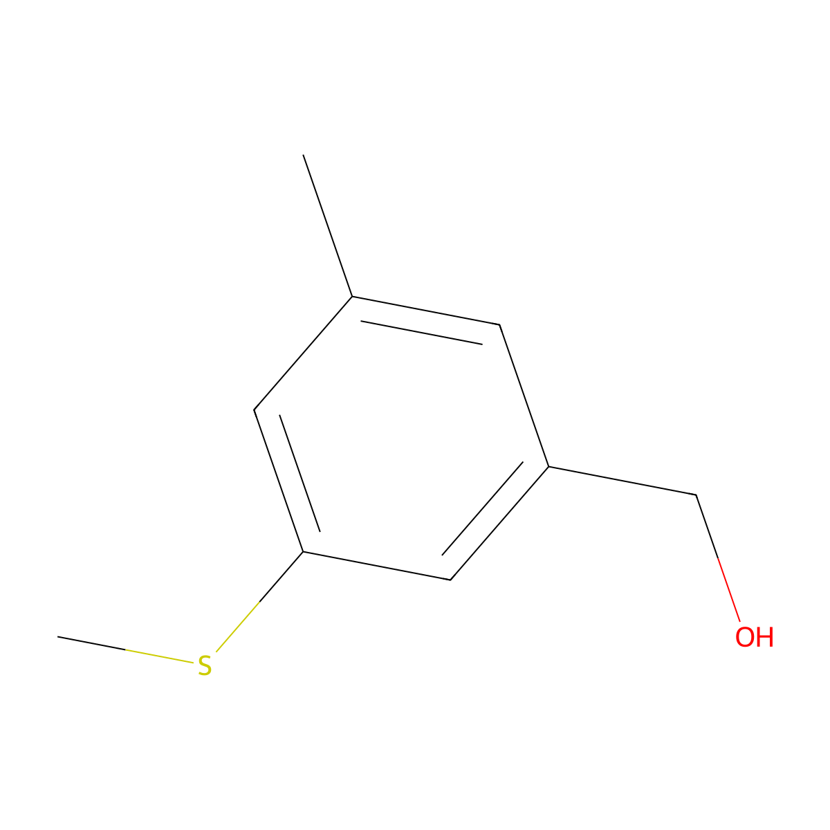 (3-Methyl-5-(methylthio)phenyl)methanol molecular structure, CAS 2734773-91-0