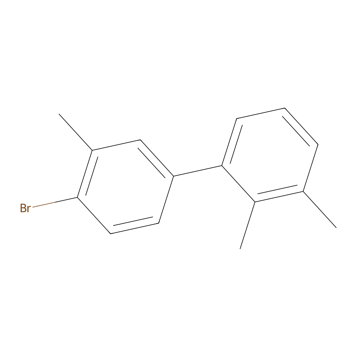 4'-Bromo-2,3,3'-trimethyl-1,1'-biphenyl molecular structure, CAS 2734773-98-7