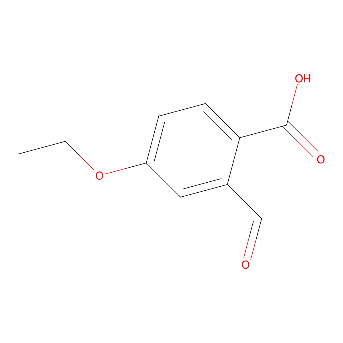 4-Ethoxy-2-formylbenzoic acid molecular structure, CAS 2734774-16-2