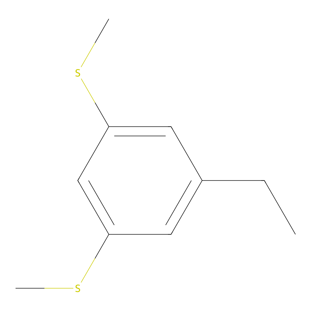 (5-Ethyl-1,3-phenylene)bis(methylsulfane) molecular structure, CAS 2734775-04-1