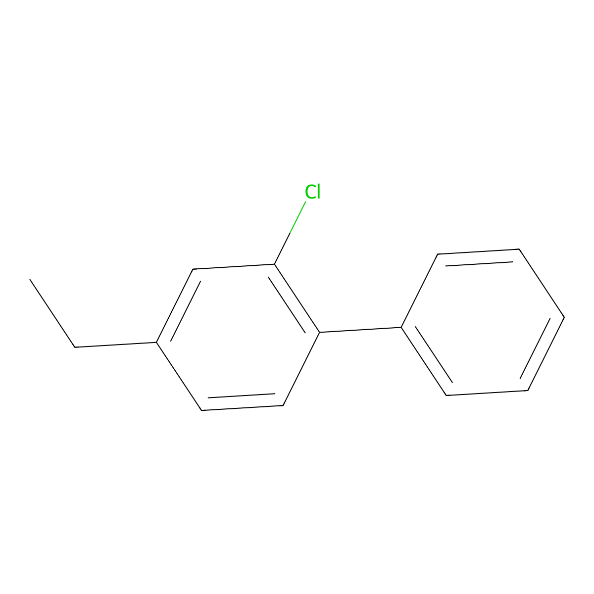 2-Chloro-4-ethyl-1,1'-biphenyl molecular structure, CAS 2734775-13-2