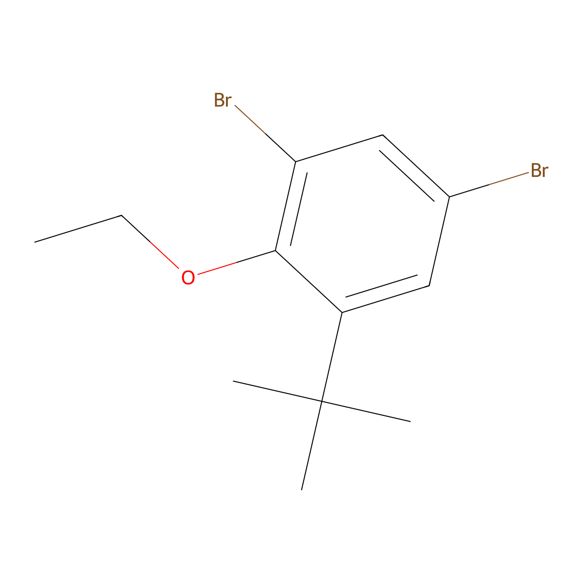 1,5-Dibromo-3-(tert-butyl)-2-ethoxybenzene molecular structure, CAS 2734775-26-7