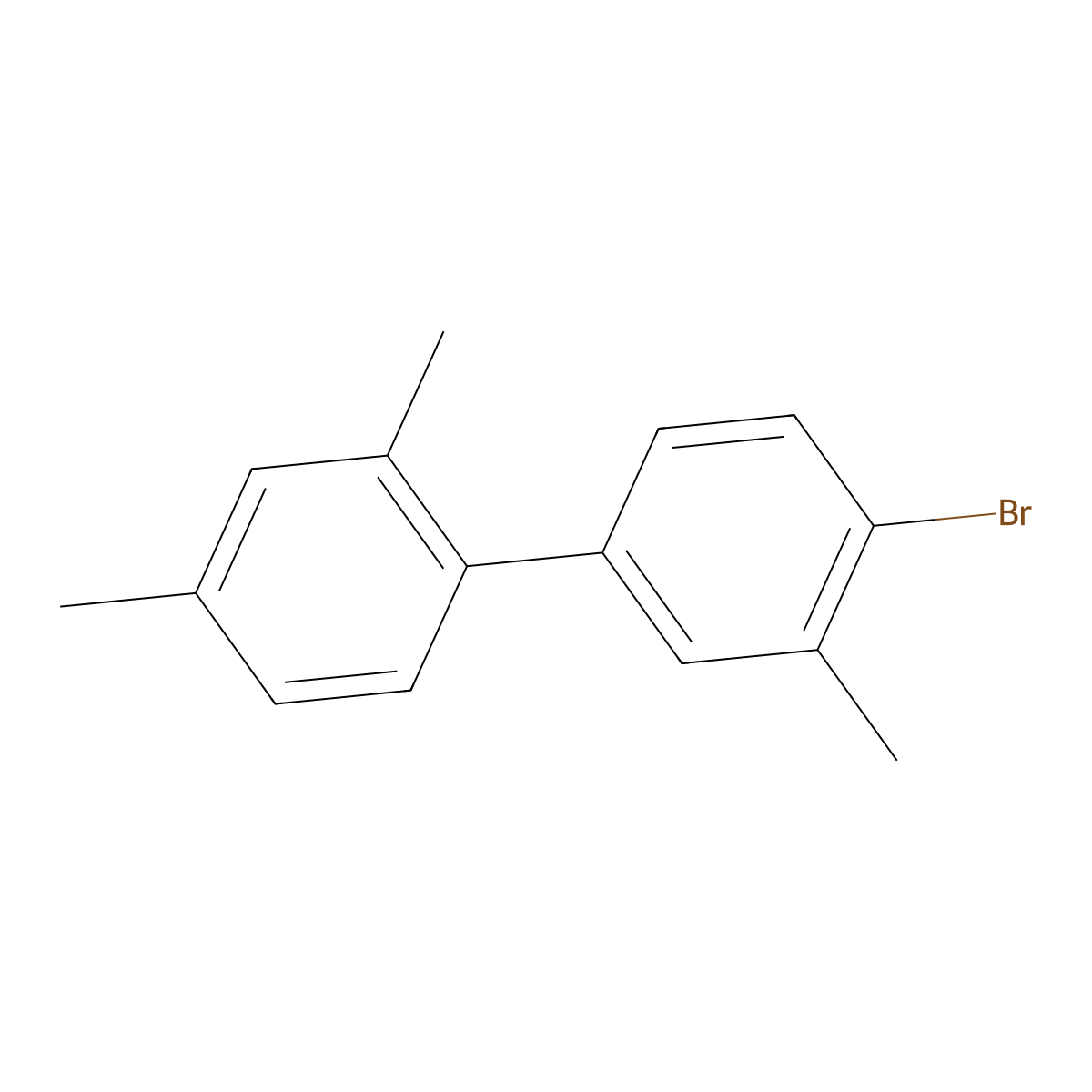4'-Bromo-2,3',4-trimethyl-1,1'-biphenyl molecular structure, CAS 2734775-55-2