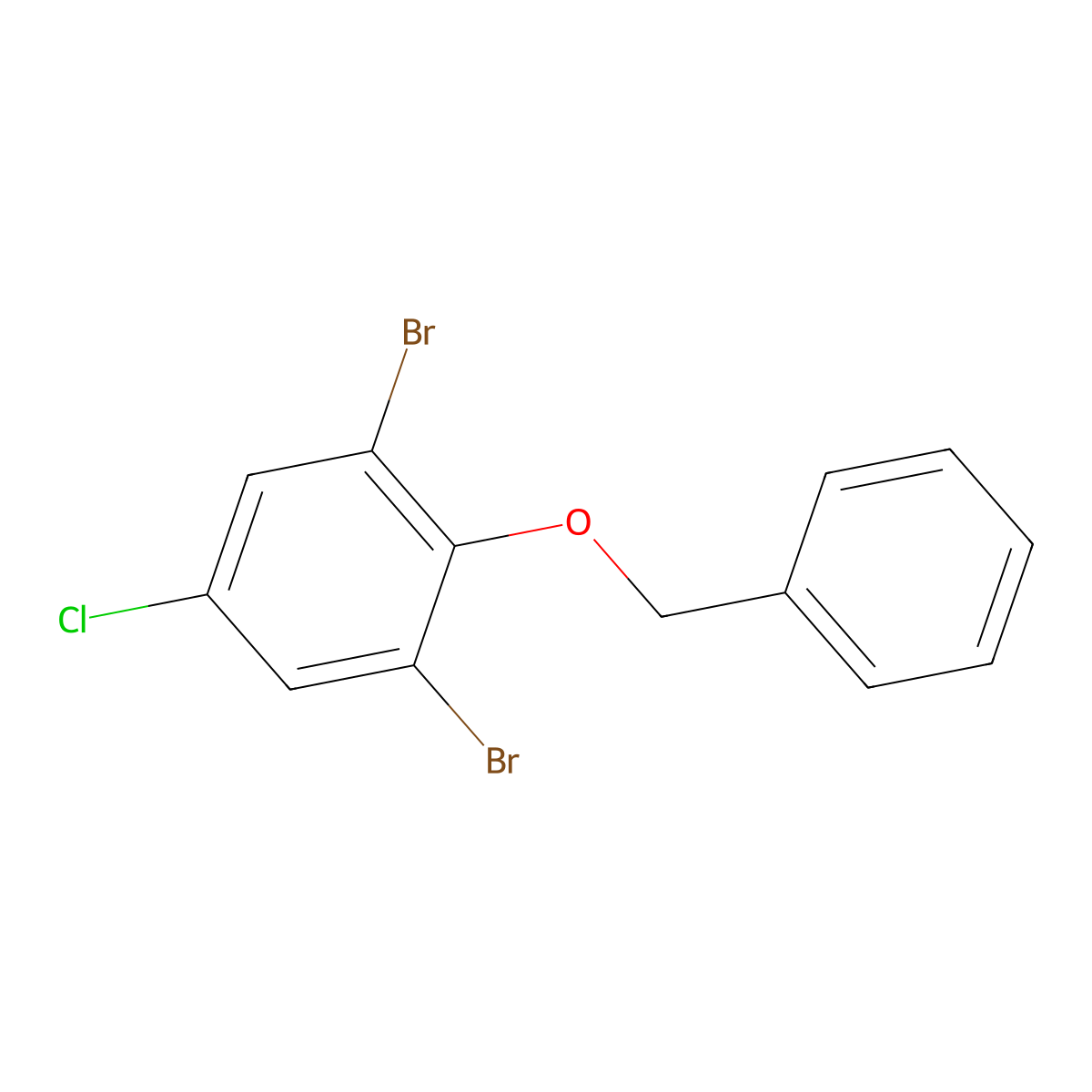 2-(Benzyloxy)-1,3-dibromo-5-chlorobenzene molecular structure, CAS 2734776-10-2