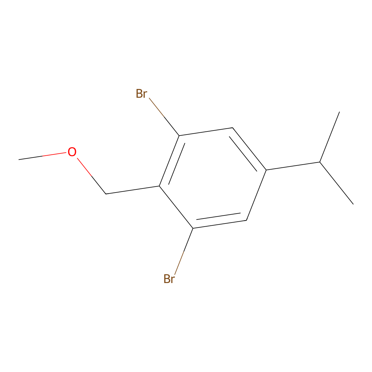 1,3-Dibromo-5-isopropyl-2-(methoxymethyl)benzene molecular structure, CAS 2734776-24-8