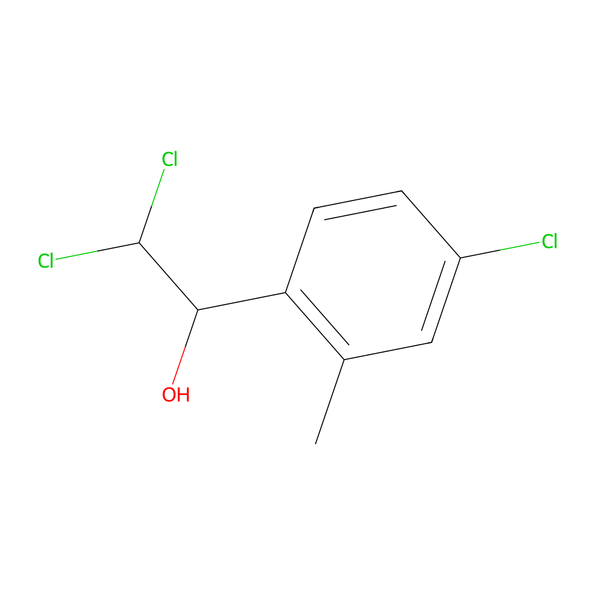 2,2-Dichloro-1-(4-chloro-2-methylphenyl)ethanol molecular structure, CAS 2734776-44-2